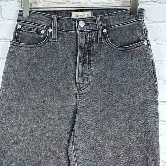 Madewell Women's The Perfect Vintage Straight Raw Hem Jean, Size 25, Lunar Wash - Picture 5 of 14